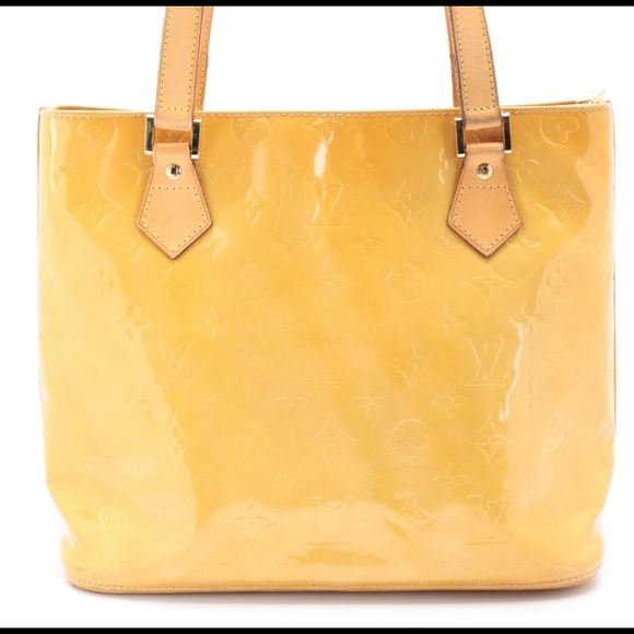 Authentic Louis Vuitton Houston Tote Bag in Monogram Vernis and Vachetta Leather - Picture 2 of 16
